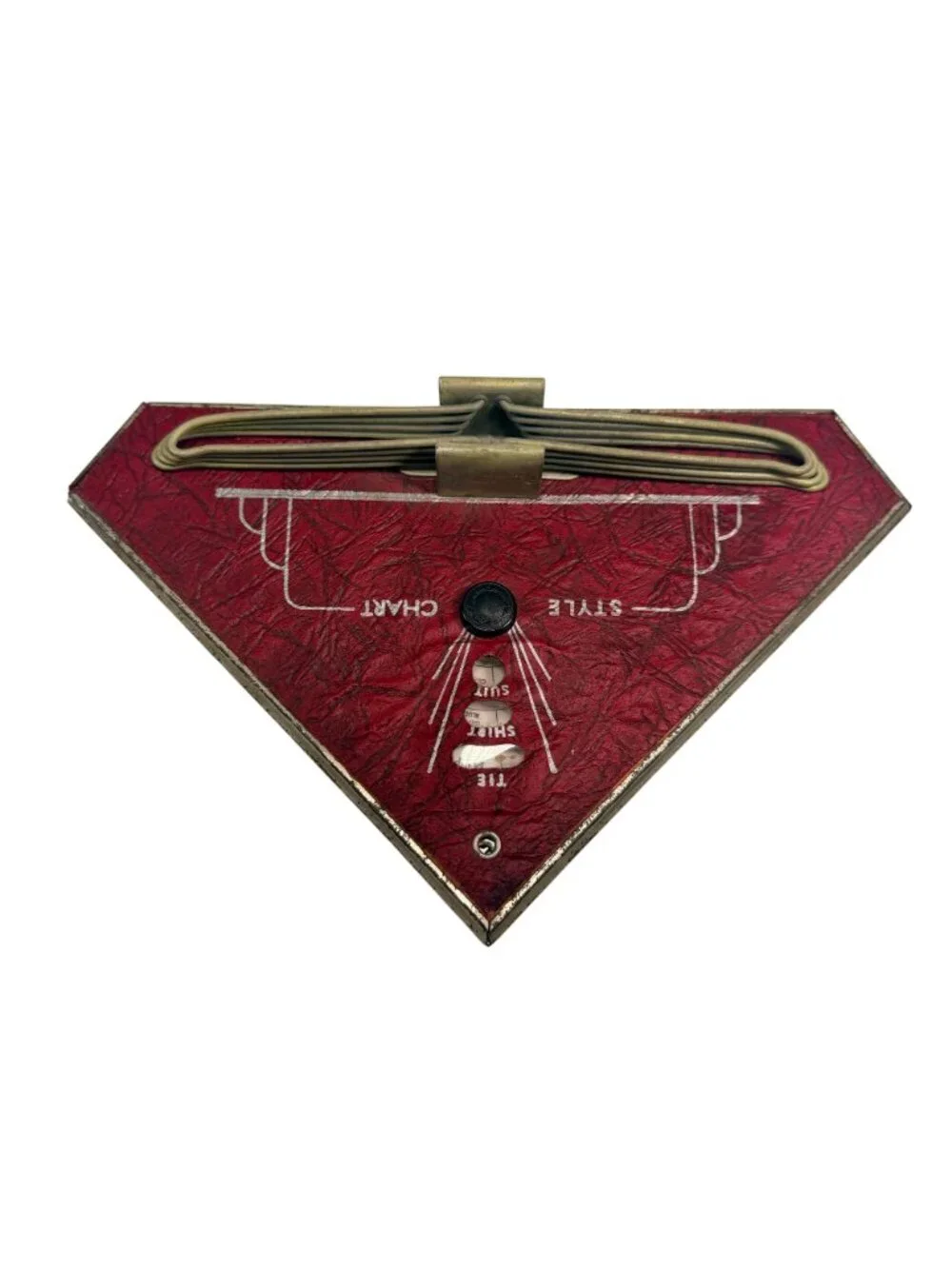 Vintage 1937 Art Deco NU-DELL Tie Rack Holder Style Chart Fashion Decision Maker